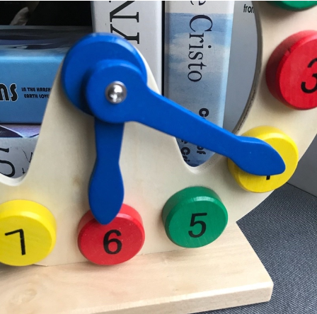Digital clock wooden toy Teaching Aids Kids Baby Early Learning Toys