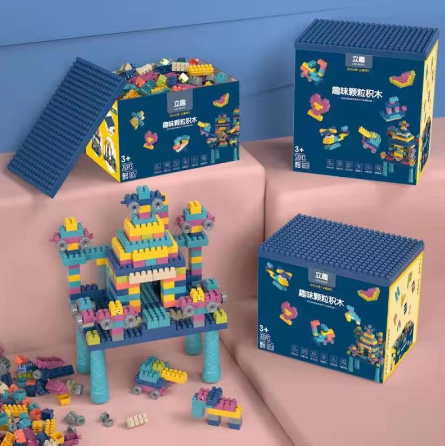 Children's Assembling Building Blocks fun Assembling Creativity diy100pcs 200pcs 260pcs