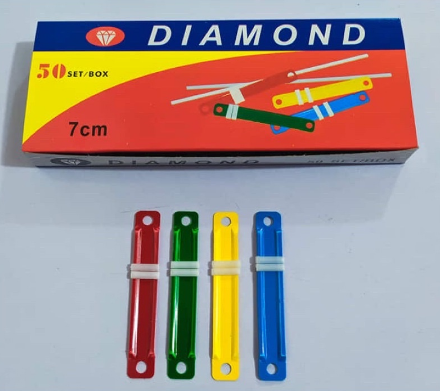 One box/50pcs 7cm Paper Fastener long Plastic Office 70mm Fasteners School Supplies