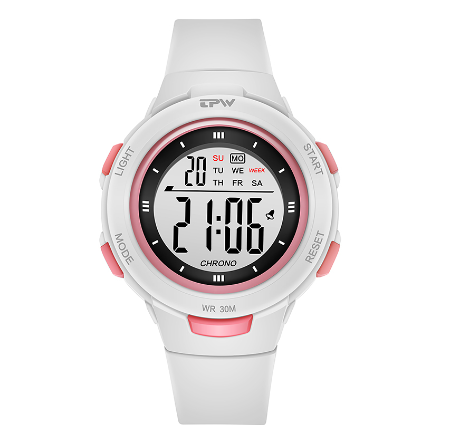 TPW Digital Watches Fashion Watch Trending Sport Wristwatch WHITE