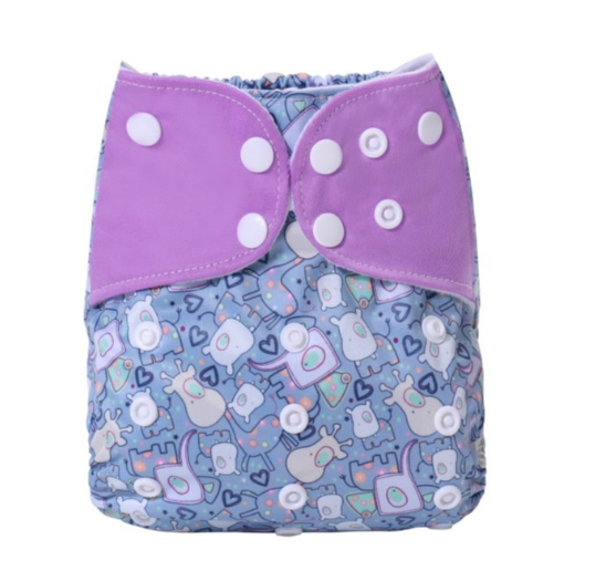 Ready Stocks Waterproof Reusable Digital Printed One Size Pocket Cloth Diaper CD26
