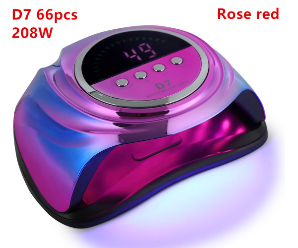 D7 66pcs 208W Nail Drying Lamp For Nails UV Light Gel Polish Manicure Cabin Led Lamps Nails Dryer Machine Professional Equipment