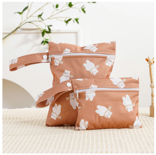 Reusable Waterproof Wet Bag Perfect For Cloth Diapers Breast Pump Parts Beach Pool Gym Stroller C10