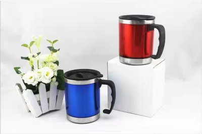 LY Color Mug Thermos / Office Tumbler Stainless Plastic Cup Random color delivery