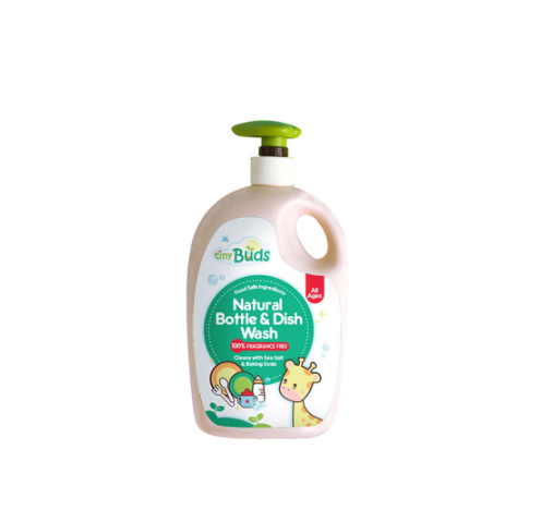 Tiny Buds Natural Dish Wash & Baby Bottle Cleanser Fragrance Free (600ml)