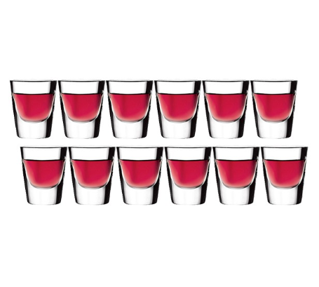 Pasabahce Boston Shots Liqueur Glass 30cc Set of 12 (52134SL 12s)
