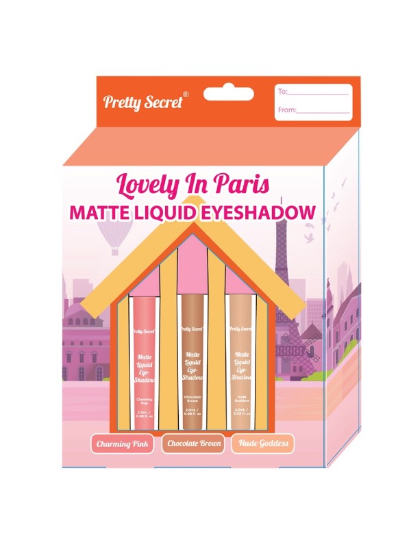 Pretty Secret Lovely In Paris Matte Liquid Eyeshadow 2.5MLX3