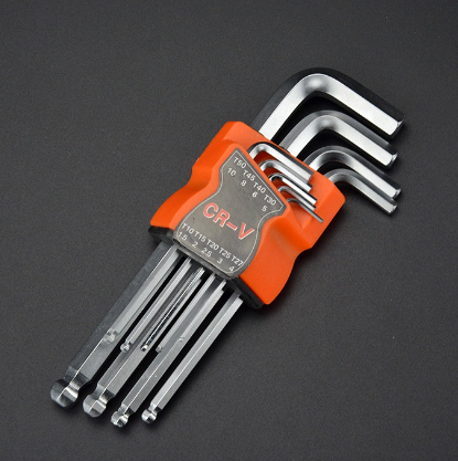 Hex Key Allen Wrench Set with Ball End  Set of 9