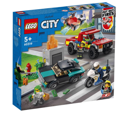 Lego 60319 City Fire Rescue and Police Chase Building Blocks