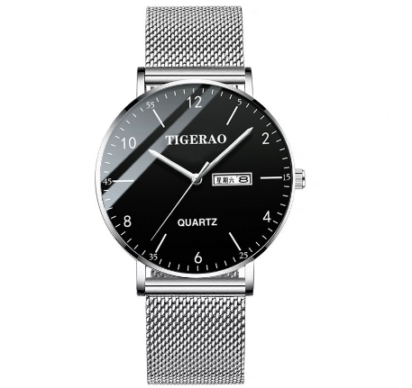 Original Luxury Fashion Waterproof Calendar Trendy Starry Sky Watch Stone Luminous Stainless Steel Watch 06