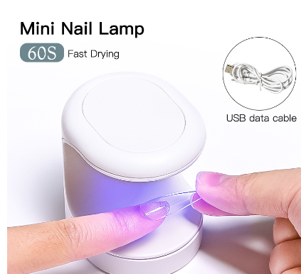 Nail Dryer Mini USB UV LED Lamp Nail Art Manicure Tools 60S Fast Drying Curing Light for Gel Polish