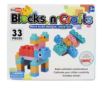 KidShop Blocks 'n Craft 33 pcs Building Blocks