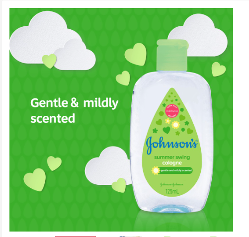 Johnson's Baby Cologne Summer Swing 125ml - Kids, Baby Essentials, Baby Care