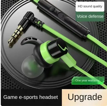 Universal Game Earphones E-Sports Audio Distinguishing Game Headset Wired With Wheat 3.5mm Audio/Type-C Android Plug Earphones