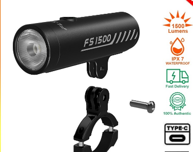 Magicshine Bicycle Light FS1500 15W LED IPX7 1Meters Waterproof 5000mAh Battery Type-C Reverse Charging 1500Lumen Rechargeable