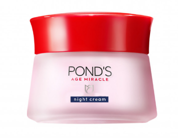 Pond's Age Miracle Anti Aging Night Cream with 15X Retinol C and Niacinamide to Boost Collagen 50g