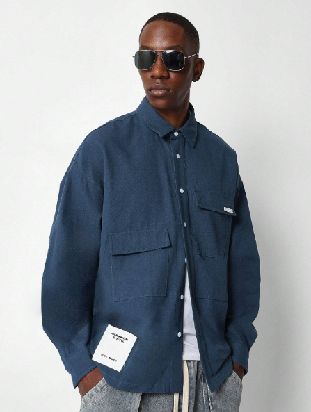 SUMWON Canvass Utility Shirt With Label