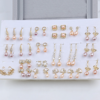 Natural Freshwater Pearl Earrings Women