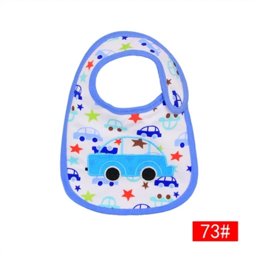 Cotton 3-Layer Cartoon Baby Bib B12
