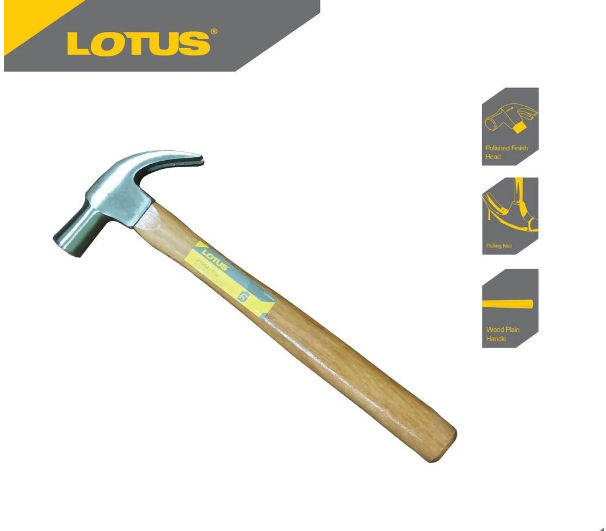 Lotus Claw Hammer Wood (8oz) LCH008W - Hand Tools