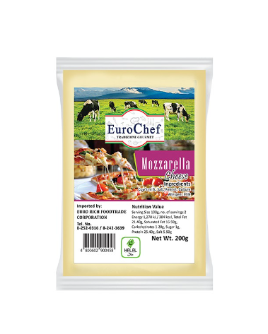 Euro Chef Mozzarella Cheese Block 200g