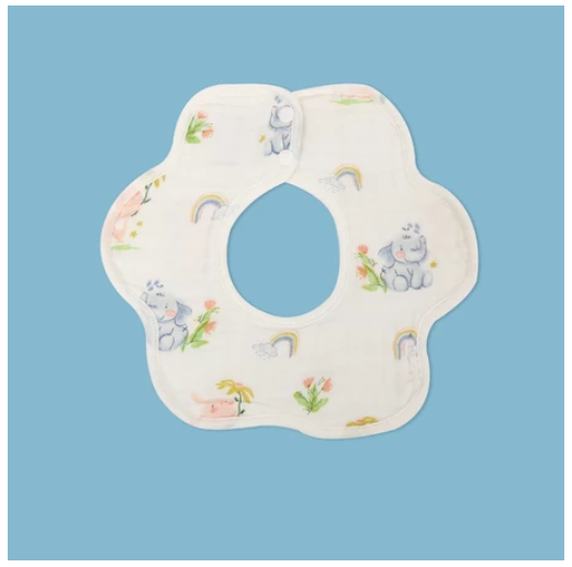 Einmilk Baby Bandana Dribble Bibs 360 Rotate Drool Bibs or Petal Bib Cotton Super Soft & Absorbent B34
