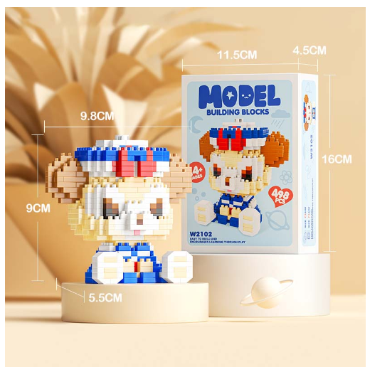 Building Block Toys Educational Toy Gift for Girls Desktop Decoration Cute LinaBeII L4