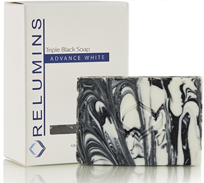 Relumins Advance White Triple Black Soap with Bearberry Licorice & Benkoang Relumins Spa Formula