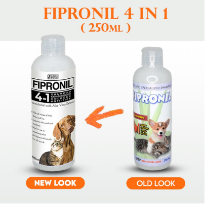 FIPRO-Specialized Fipronil 4 in 1 Shampoo, Cologne, Conditioner and Anti-Tick 250mL For Dogs & Cats