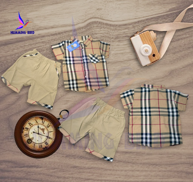 Hummingbird Clothing Boy Summer Fashion Baby Set Short-sleeved T-shirt