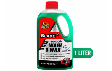 Blade Wash and Wax 1Liter- Removes Dirt, Clean and Shine Your Car Surface