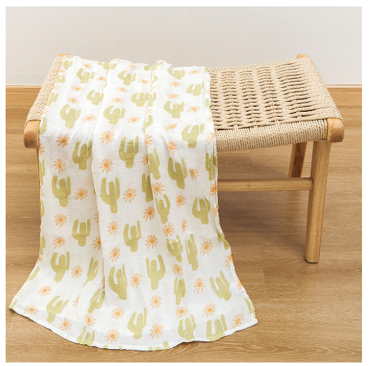 Happyflute Muslin Blanket 70 Bamboo Plus 30 Cotton Baby Swaddle Soft Newborn Bath Towel Baby Wrap Sleepsack Stroller Cover 120x110CM S17