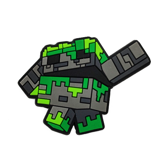 Cartoon Alex Sword Croc Jibbitz for Kids Minecraft Jibbits Charm Computer Game Jibits Crocks Shoes Accessories Shoe Charms Pins 015