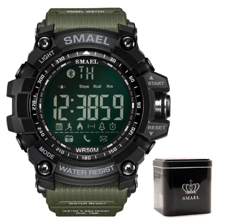 SMAEL 1617B Men's Sports Watch Top Luxury Brand Military 50M Waterproof Watch Multifunctional Luminous Clock LED Digital Watch 008