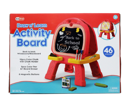KidShop Draw 'n Learn Magnetic Buttons Activity Board
