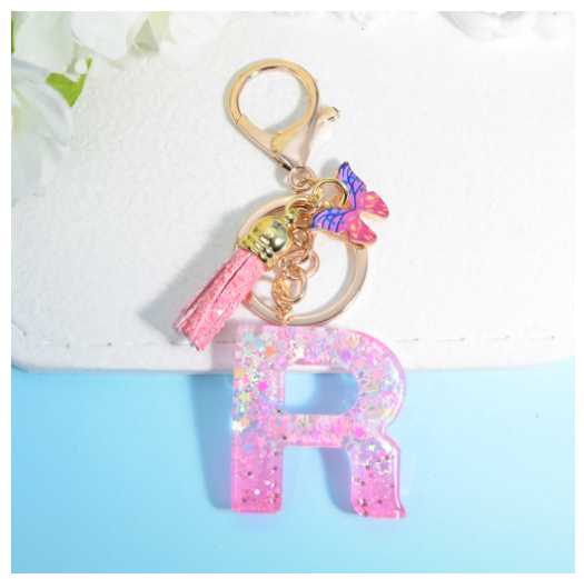 Glitter Star Sequin Filled 26 Letter Keychains With Butterfly Pendant Fashion Tassel Name Initials Key Chains Car Keyrings Gifts R