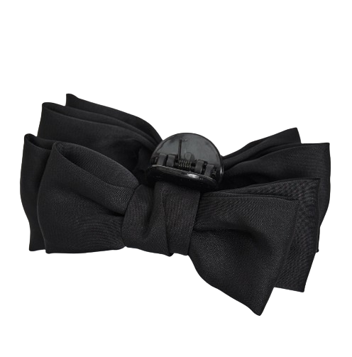 Lovito Women Bow Hair Clips L60AD072 (Black)