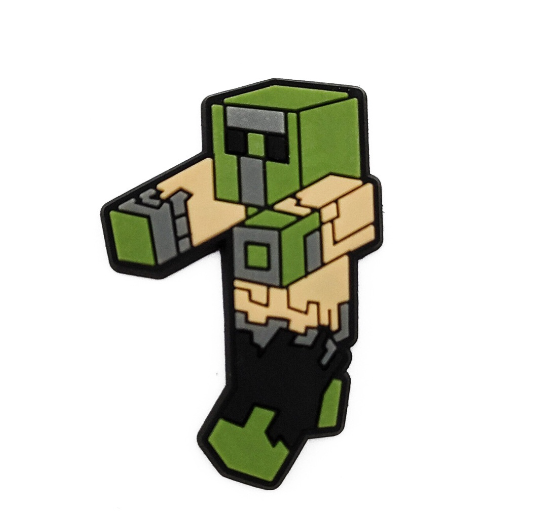 Cartoon Alex Sword Croc Jibbitz for Kids Minecraft Jibbits Charm Computer Game Jibits Crocks Shoes Accessories Shoe Charms Pins 023