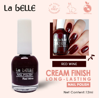 La Belle Nail Polish Reds Maroon And Orange Shades 12ML