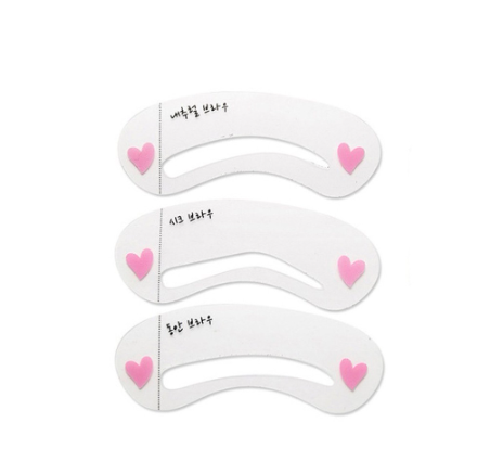 SACE LADY 3pcs/set Eyebrow Card Grooming Shaping DIY Template Beauty Eyebrow Stencil Kit