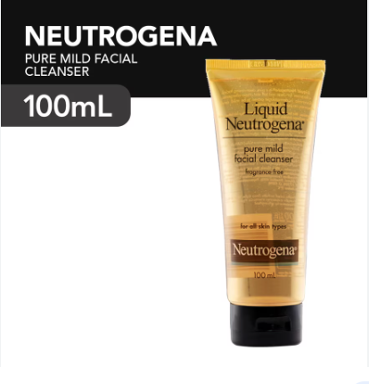 Neutrogena Pure Mild Facial Cleanser 100ml - Hypoallergenic Fragrance-Free Wash for All Skin Types