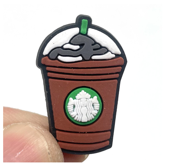 Cute Coffee Jibits Croc Milk Tea Jibitz Charm Pin Milktea Shoe Charms Starbucks Croc Jibbits for Men Shoes Accessories Decoration MT2