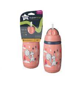 Tommee Tippee Superstar insulated straw cup 12m+/266ml -Grey