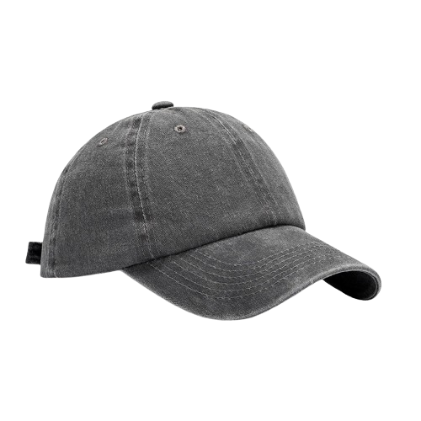 Lovito Women Washed Hats LNA28264 (Grey)