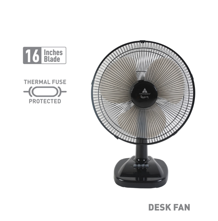 Hanabishi Desk Fan Classic Air CA16T 16inch Durable Blade