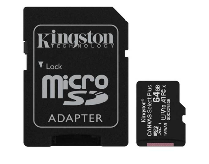 Kingston Canvas Select Plus SD Card 64GB Memory Card