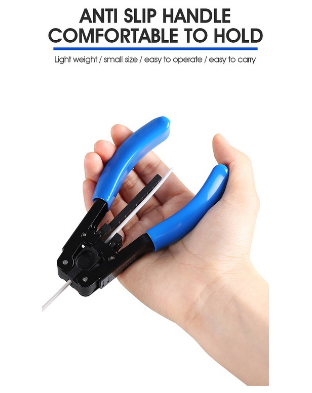 FTTH Optical Fiber Stripping Tool 5G Leather Cable Stripper Pliers 2.1*1.6mm Photoelectric Composite Cable Wire Stripper