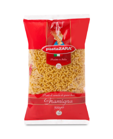 Pasta Zara Gramigna #26 Elbow Macaroni Pasta 500g