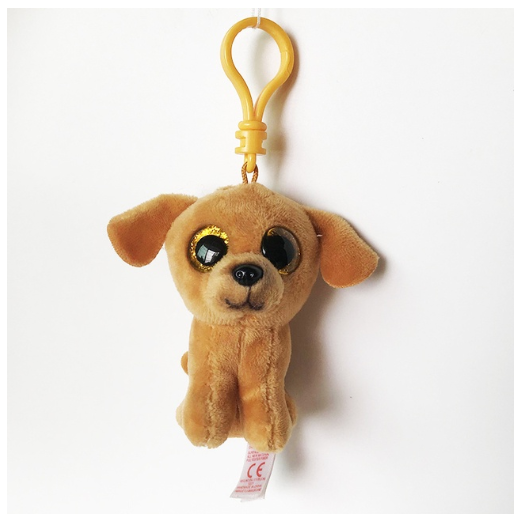 Ty Beanie Big Eyes Keychain Pendant Sloth Monkey Cat Fox Puppy Rabbit Soft Plush Backpack Decor Doll Birthday Gift For Kids 10CM C17