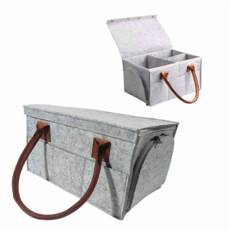 COD Portable Bag Diaper Caddy Organizer Baby Shower Portable Nursery Bin Car Storage Basket for Toys